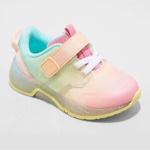 Cat & Jack Toddler Reese Light-up Strap Sneakers Size 5 MultiColored